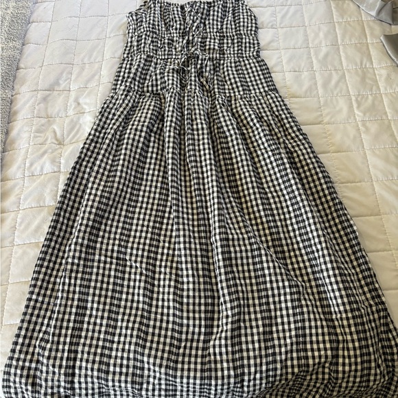 Sim & Sam Dresses & Skirts - Black and White Checkered Midi Dress